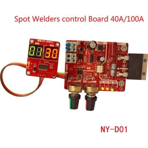 NY-D01 Spot Welder Control Panel Regulating Time Current Digital Display Spot Welder Transformer Controller (No Power Supply)