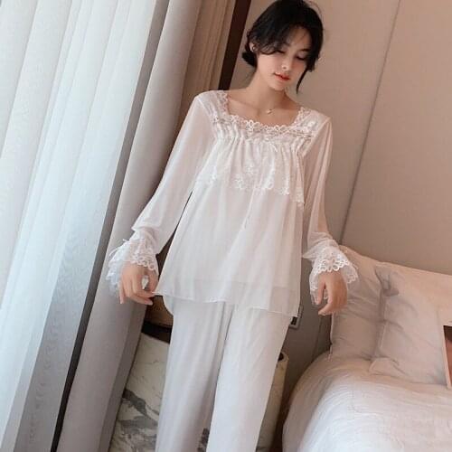 Nice Modal Summer Women Pajamas Good Quality Elegant Sleepwear Homewear Cozy Casual Soft Cute Nightwear Spring Pajama Sets