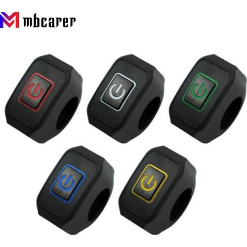 Motorcycle Refitting Accessories Headlight Horn Overtaking Light Ignition Spotlight Multifunctional Self-locking Refit Switch