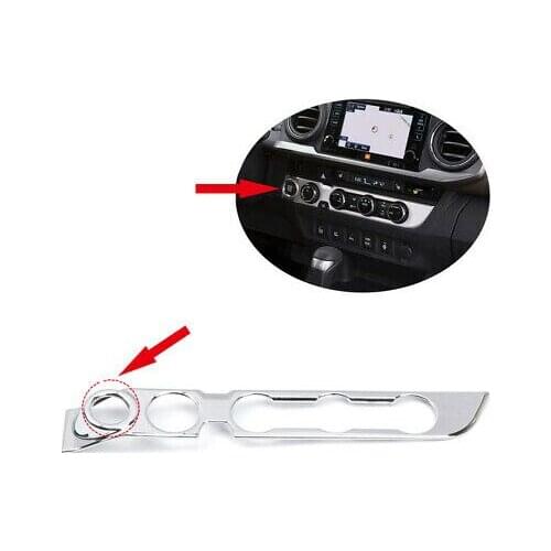 ABS Air Condition Adjust Button Cover For Toyota Tacoma N300 High-Equipped 16-19