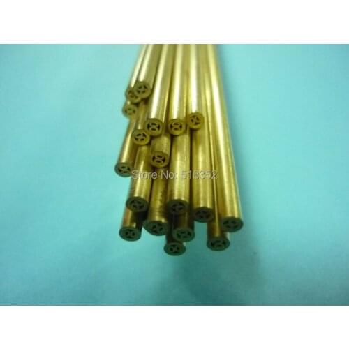 3.5mmx400mm Multihole Ziyang Brass Electrode Tube for EDM Drilling Machines