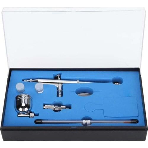 Action Airbrush Kit Brush Spray Paint Tool with 0.2mm/0.3mm/0.5mm Nozzle Diameter Airbrush Model for Spraying