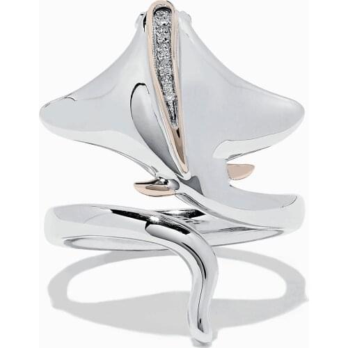 2021 new trend aesthetic cute rings for women wedding boho jewelry color Manta Ray jewellery gift snake ring wholesale