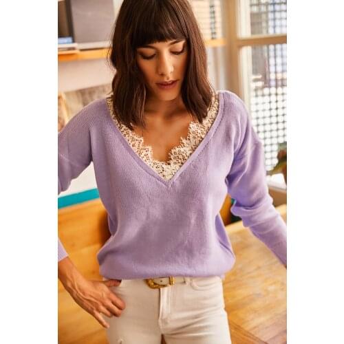 Olalook Lilac Blouses China