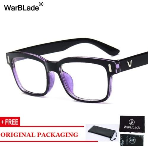 WarBLade Retro Rectangle Eyeglasses Optical Frames Clear Lens Glasses Square Eyewear Spectacle Frames For Women Men Eye Glasses