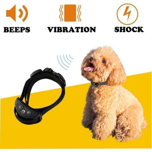 Pet Dog Anti Bark Collar For Puppy Cat Small Animal Adjustable Sensitivity Automatic Vibration Shock Bark-Stop Barking