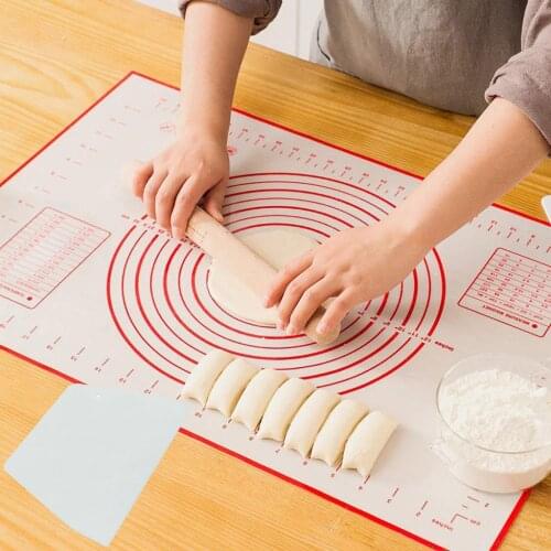 Silicone Pastry Mat Non-Stick Baking Mats Fibreglass Liners Pad Rolling Dough Cutting Pizza Fondant Cake Pastry Tools 20FEB18