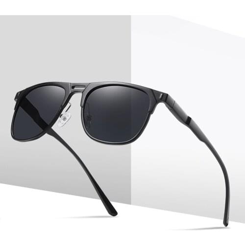 LUOMON Men Women Vintage Aluminum Polarized Sunglasses Classic Brand Sun Glasses Driving Eyewear