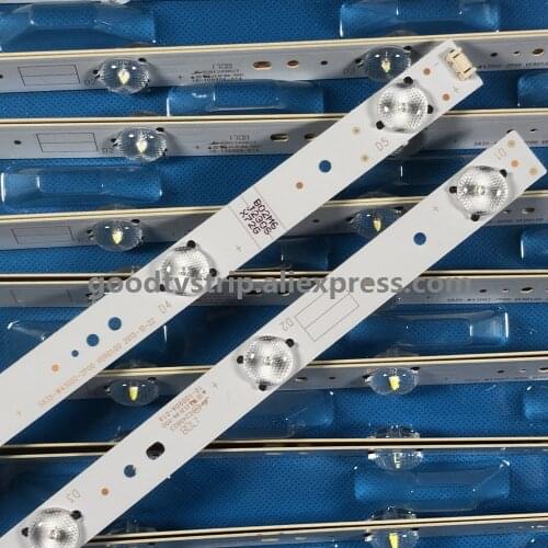 404mm 8PCS/SET LED Backlight strip 43E3000 43E3500 43E6000 E465853 5800-W43001-3P00 VER01.00 02K03177A LG Screen RDL430WY LD0-10
