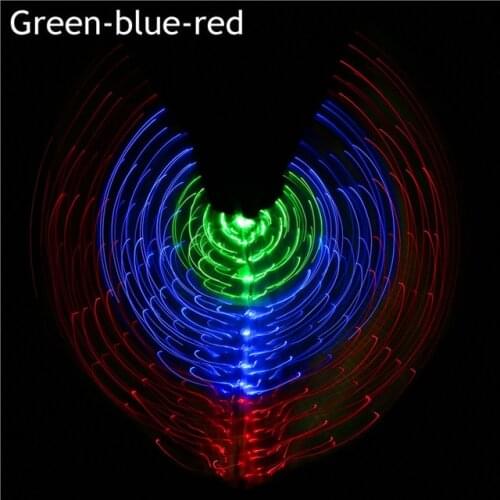 New Arrival 5 colors LED BellyDancing Isis Wings nice dancing LED light IsisWings luminous dance Props LED Wings, with Sticks