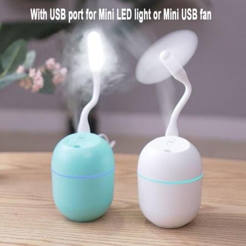 220ML Mini Aroma Essential Oil Diffuser Ultrasonic Air Humidifier for Home Car USB Fogger Mist Maker with LED Night Lamp