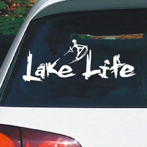 Sport Wake Surf Boat Vinyl Car Sticker Wake Skate Decals For Surfboard Car Truck Window Decoration