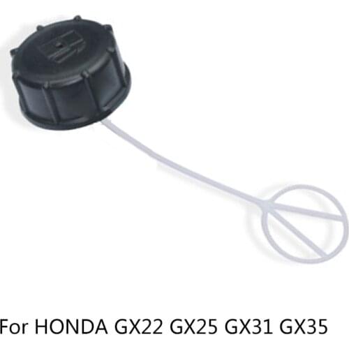 Gas Fuel Tank Cap Cover Lid Trimmer Black Assembly Fuel Tank Cap Replacement For Honda GX22 GX25 GX31 GX35 Engine Garden Tools