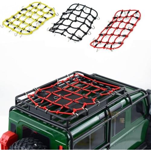 1/10 Simulation Climbing Car Roof Diy RC Accessories Flexible Luggage Net D90 SCX10 90046 Traxxas TRX-4 Static Scene Display