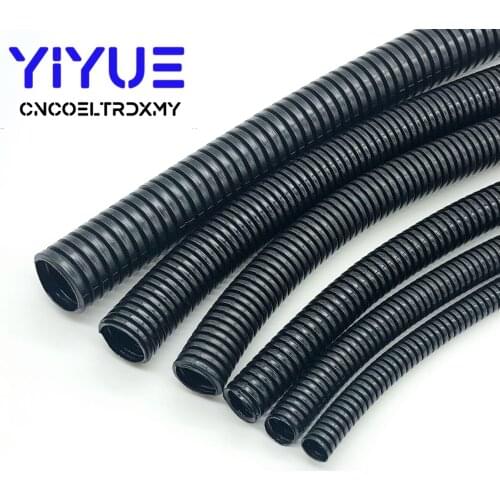 1M 6.5mm-20mm Corrugated tube auto car corrugated tube pipe insulation wire harness casing corrugated casing
