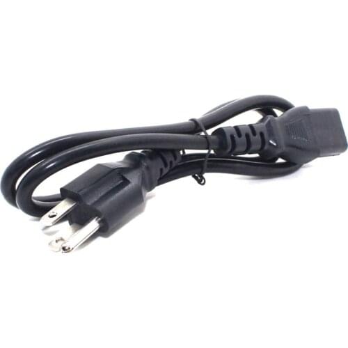 18AWG US Power Cord American Nema 5-15P Male Plug to IEC 60320 C13 PC Computer Cable UL listed 3x0.824mm Wire gauge 0.8m