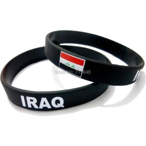300pcs IRAQ wristband silicone bracelets free shipping by FEDEX