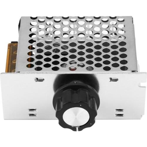 4000W 220V SCR Voltage Regulator Adjust Motor Speed Control Dimmer Thermostat
