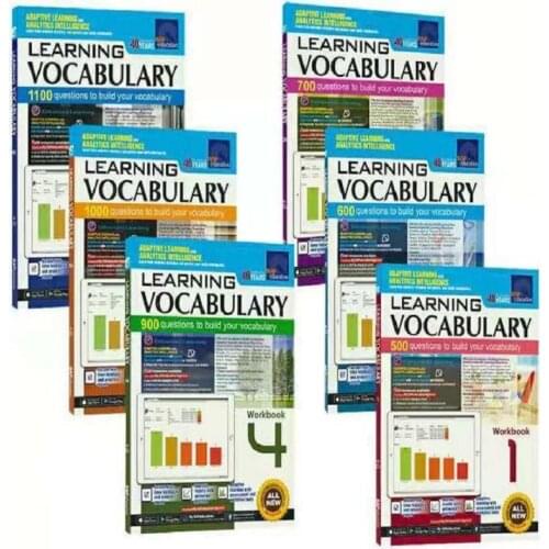 6 Books 7-12 years old SAP Learning Vocabulary Singapore English Vocabulary Exercise Book Set