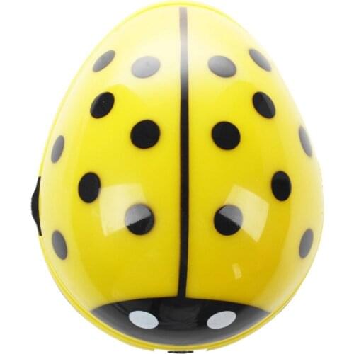 Promotion! DC 30 V ladybird pattern battery operated table vacuum cleaner mini dust cleaner, yellow