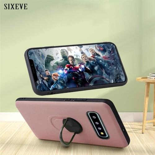 Ultra thin Colorful Matte soft Phone Case For Samsung S8 S9 S10 A6 A7 A9 2018 m20 A20E A30 A40 A50 A60 A70 A80 Stand Cute Cover