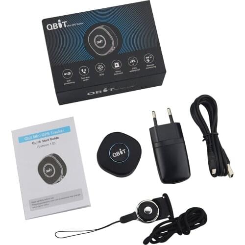 Concox New Qbit Mini GPS Tracker With Battery SOS Voice Monitor Two-way Audio GPS Locator RealTime GPS Wifi GSM Personal Tracker