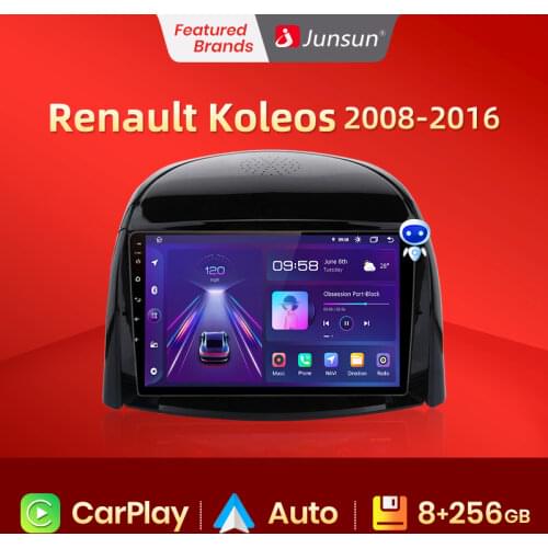 Junsun V1 Android 10.0 DSP CarPlay Car Radio Multimedia Video Player Auto Stereo GPS For Renault Koleos 2008 - 2016 2 din dvd