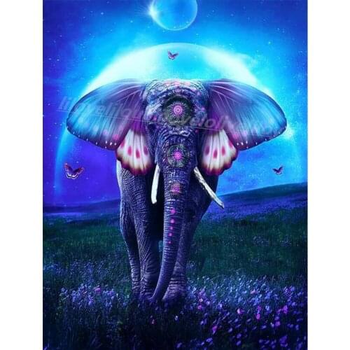 Elephant 5D DIY Diamond Painting GANESH CHATURTHI Diamond Embroidery Sale Full Square Picture Of Rhinestone Decor Painting TY575