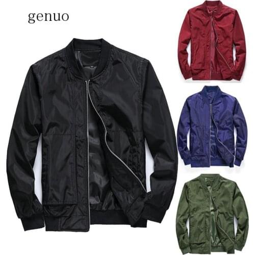 2020 Casual Bomber Jacket Men Spring Autumn Streetwear Slim Fit Thin Baseball Coat Outwear Hip Hop Windbreaker Jacket Men 4XL