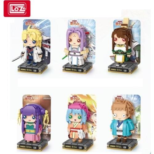 LOZ Blocks Game Cartoon Figures Collection Building Brick for Children Toy Kids Doll Brinquedos Girl Present New Year Gift 1334