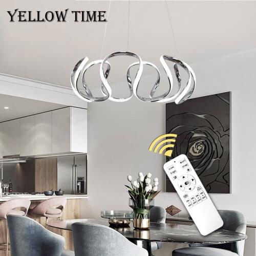 Modern LED Chandelier Lighting Home Hanging Lamp For Living room Dining room Kitchen Gold&Gray Ceiling Chandelier Light Fixtures