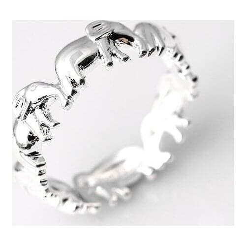 Cute Elephant Rings for Women Animal Jewelry Elegant Elephant Finger Ring Unisex Jewelry Party Gifts for Girl