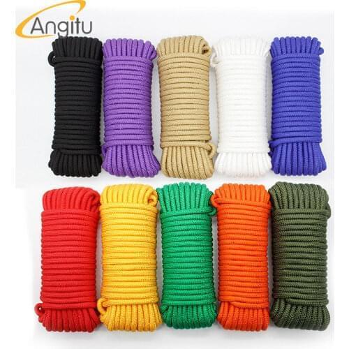 Angitu 550 4mm Paracord Sleeve 7 Strand Core For USB Keyboard Cable Outdoor Polypropylene Paracord Rope Surviva 34colors