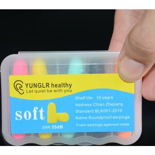 Earplugs Set Noise Reduction Soft Ear Plug For Sleep Canceling Reduction Anti Snoring Oordopjes Antinoise Foam Sleeping Earplu