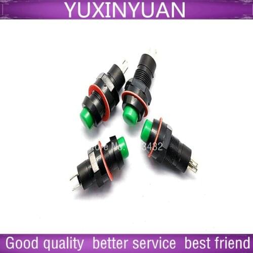 No lock switch/since the reset button switch/DS - 213 10 mm 1 a/250 v green 10pcs/lot