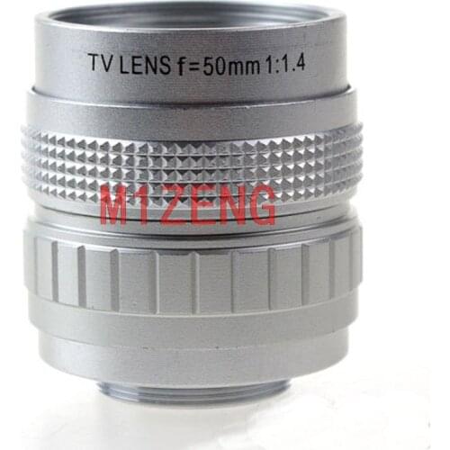 50mm F1.4 CCTV Movie Lens c mount for canon eosm ef-m nikon n1 sony e olympus panasonic m43 Fujifilm fx Samsung nx pq camera