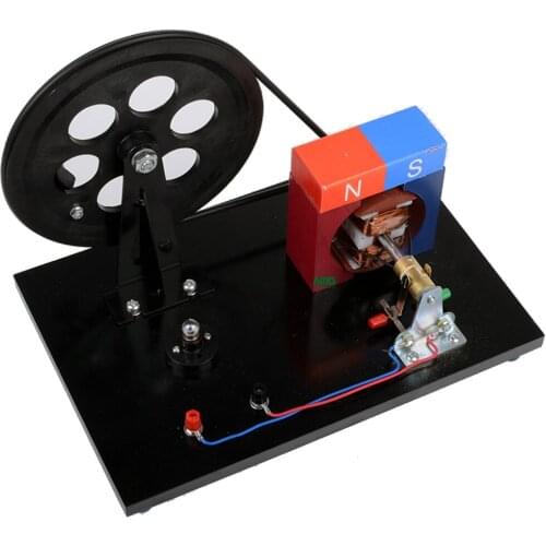 Manual generator model by hand for teaching