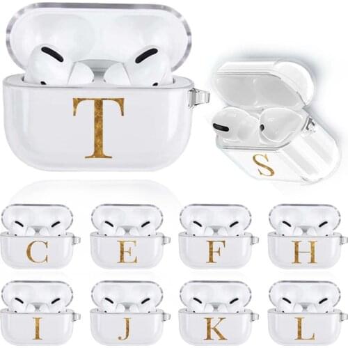 Silicone Earphone Cases for Apple AirPods Pro 26 Letter Series Wireless Bluetooth Earphone Case Cute Cover