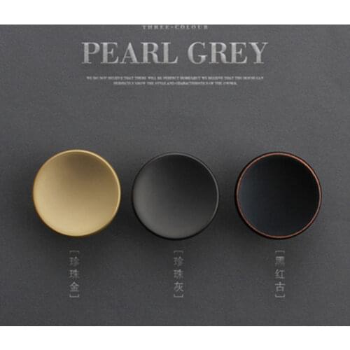 Modern Simple Round Knob Drawer Knob Zinc Alloy Cupboard Wardrobe Dresser Closet Kitchen Door Pull Furniture Hardware