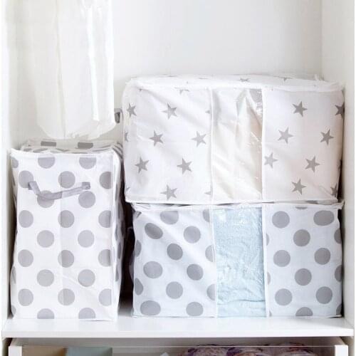 Clothes Storage Bag Blanket Quilt Organizer Box Closet Sweater Pouches storage drawers storage organizer