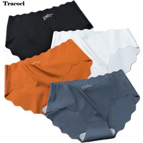 Tracoel Womens Smooth Panties Female Seamless Underpants Clothes Sexy Sports Briefs Breathable Lingerie Dropshipping Underwear