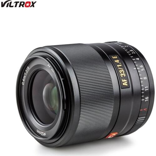 Viltrox AF33/1.4E 33mm Auto Focus Camera Lens F/1.4-16 APS-C 9 Groups 10 Blades STM Focus Motor for Sony E-mount A6000-A6600