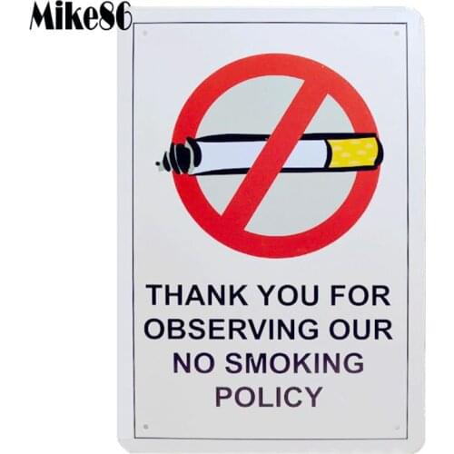 No Smoking Tin sign Art wall decor House Restaurant Bar Iron Metal Paintings B-188 Mix order 20*30 CM