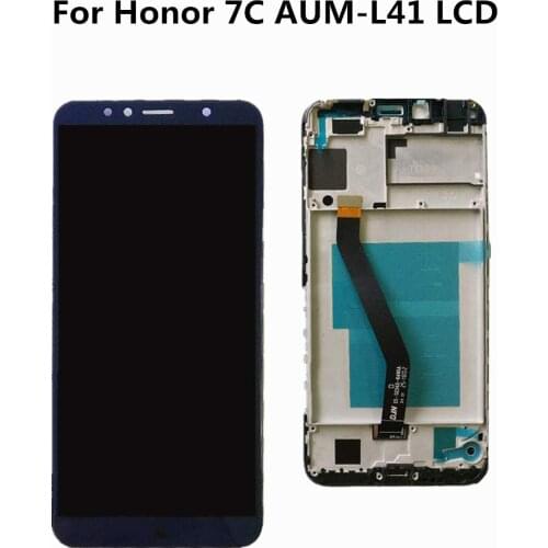 Original 5.7 inch for Huawei Honor 7C aum-L41 Aum-L41 LCD Display Touch Screen Digitizer Assembly For Huawei ATU LX1 / L21+Frame