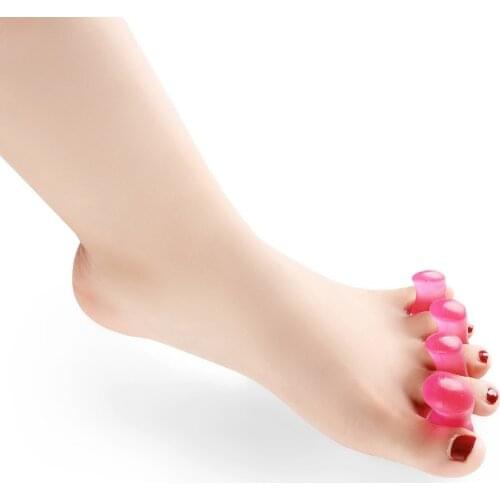 1Pair New Hallux Valgus Straightener Silicone Bunion Toe Corrector Ortodoncia Finger Separator Protector Foot Care Pedicure