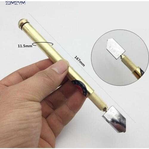 1pc 167mm Diamond Glass Cutter 2-10mm Professional Portable Wheel Blade DIY Tile Mirror Craft Cutting Hand Tools Diamond Alloy