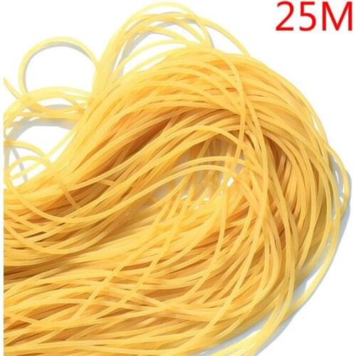 25m Diameter 2mm Solid Elastic Fishing Rope Tied Reinforcement Group Strapping Tool Fishing Line Rubber Line for Catching Fishes