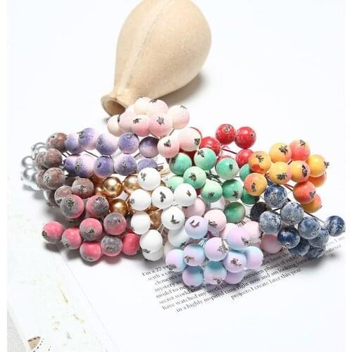 5bundles/lot Artificial Blueberry Decorative Fruit Berry Flower Bud Fruits For Wedding Home Party Decoration Photography Props