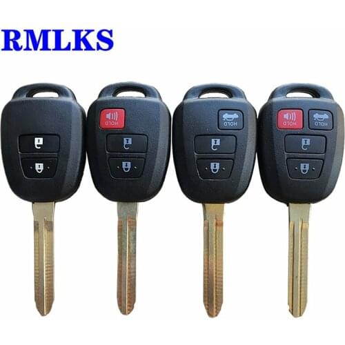 2 3 4 Buttons Keyless Entry Remote Car Key Fob TOY43 Blade For Toyota Prius Corolla Camry RAV4 2012-2015 With No chip