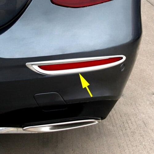 Chrome Rear Tail Foglight Fog Light Cover Trim Moulding Parts Fit For Mercedes Benz E-Class Sport W213 2017 Accessories